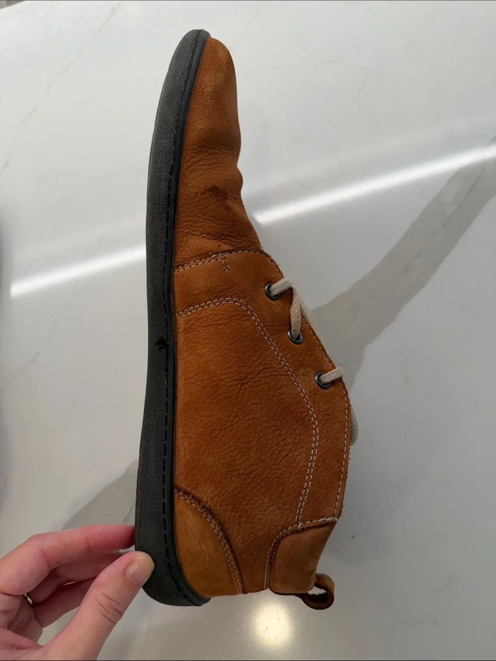 Men's Suede Chukka Boots in Cognac Brown